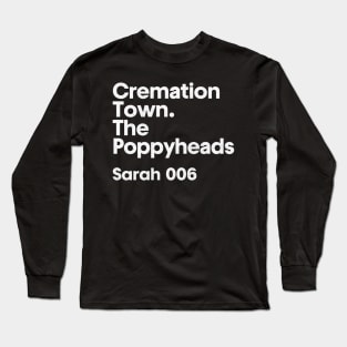 Sarah 006 - Cremation Town - Minimalist Fan Design Long Sleeve T-Shirt